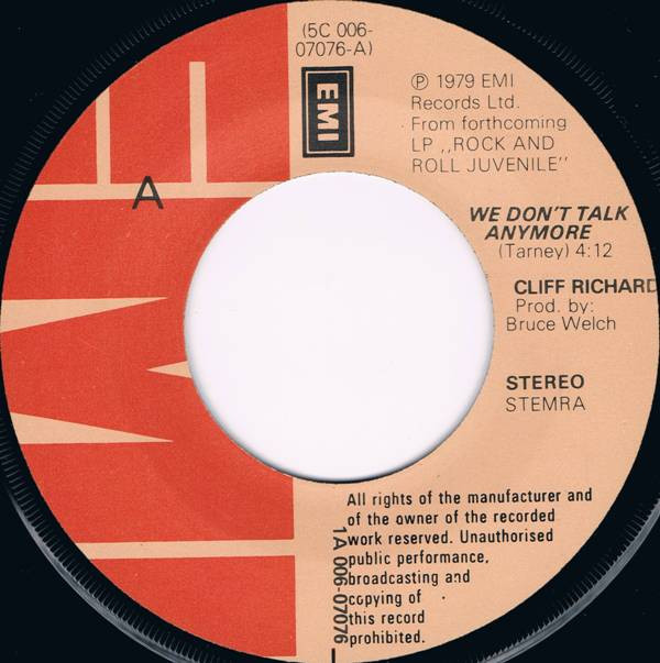 Cliff Richard - We Don't Talk Anymore 3 Cliff Richard - We Don't Talk Anymore