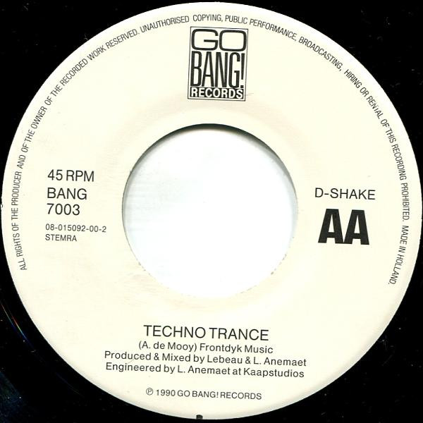 D-Shake - Yaaah / Techno Trance 4 D-Shake - Yaaah / Techno Trance