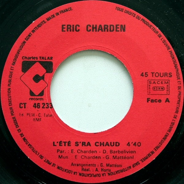 Eric Charden - L'été S'ra Chaud 3 Eric Charden - L'été S'ra Chaud