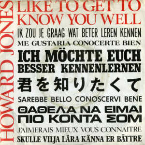 Howard Jones - Like To Get To Know You Well