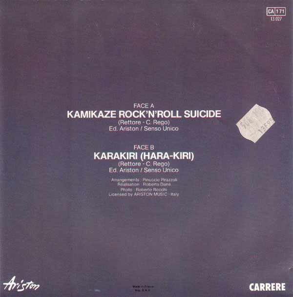 Rettore - Kamikaze Rock'n'Roll Suicide 2 Rettore - Kamikaze Rock'n'Roll Suicide