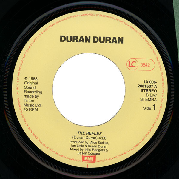 Duran Duran - The Reflex 3 Duran Duran - The Reflex