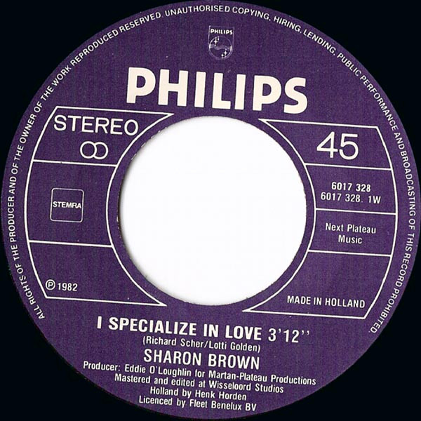 Sharon Brown - I Specialize In Love 3 Sharon Brown - I Specialize In Love