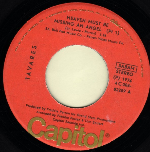 Tavares - Heaven Must Be Missing An Angel 3 Tavares - Heaven Must Be Missing An Angel