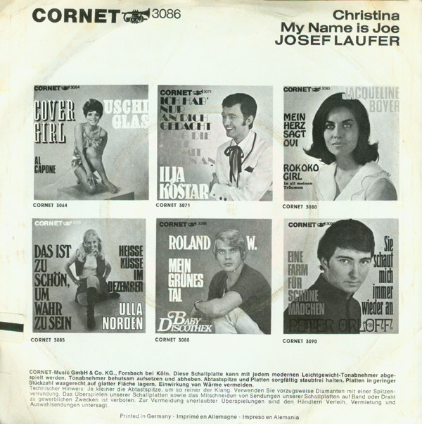 Josef Laufer - Christina / My Name Is Joe 2 Josef Laufer - Christina / My Name Is Joe