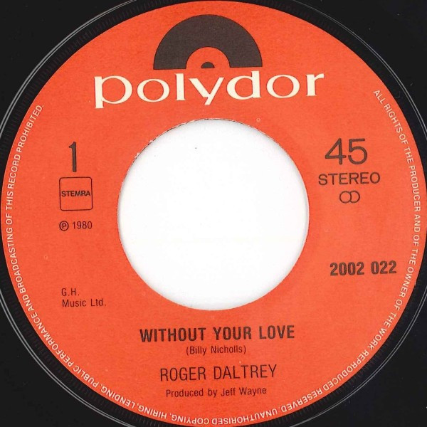 Roger Daltrey - Without Your Love 3 Roger Daltrey - Without Your Love