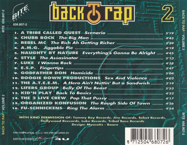 Various - Back To Rap Volume 2 2 Various - Back To Rap Volume 2