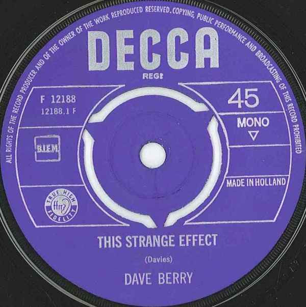 Dave Berry - This Strange Effect / Now 3 Dave Berry - This Strange Effect / Now