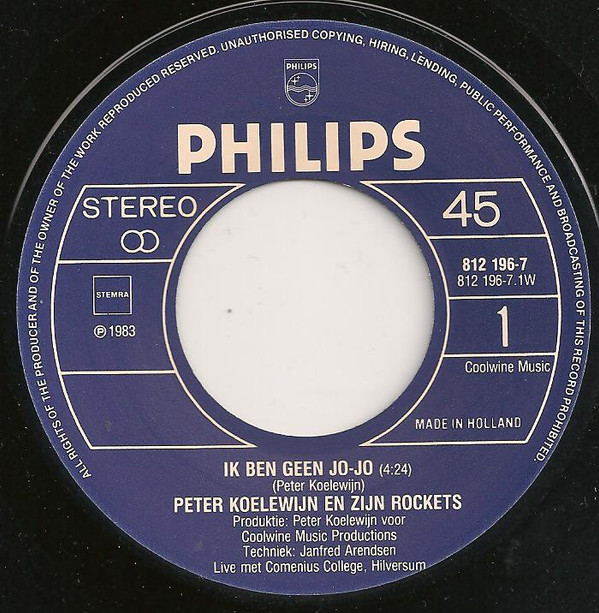 Peter Koelewijn & Zijn Rockets - Ik Ben Geen Jo-Jo 3 Peter Koelewijn & Zijn Rockets - Ik Ben Geen Jo-Jo