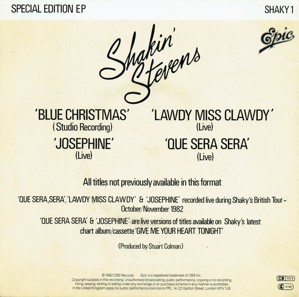 Shakin' Stevens - Special Edition EP 4 Shakin' Stevens - Special Edition EP