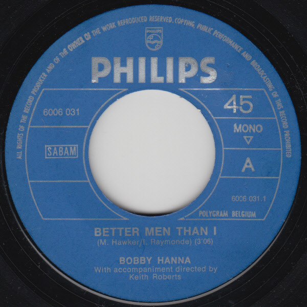 Bobby Hanna - Better Men Than I 3 Bobby Hanna - Better Men Than I