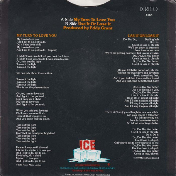 Eddy Grant - My Turn To Love You 2 Eddy Grant - My Turn To Love You