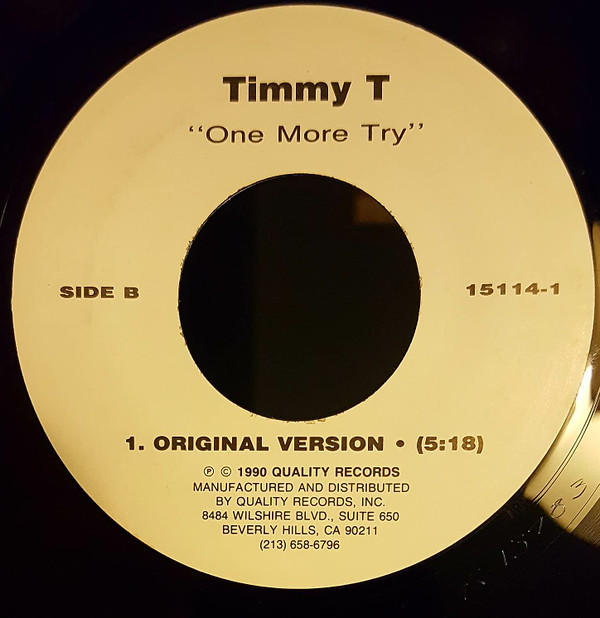 Timmy T - One More Try 2 Timmy T - One More Try