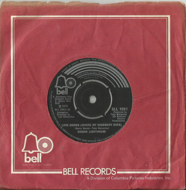 Edison Lighthouse - Love Grows (Where My Rosemary Goes) 3 Edison Lighthouse - Love Grows (Where My Rosemary Goes)