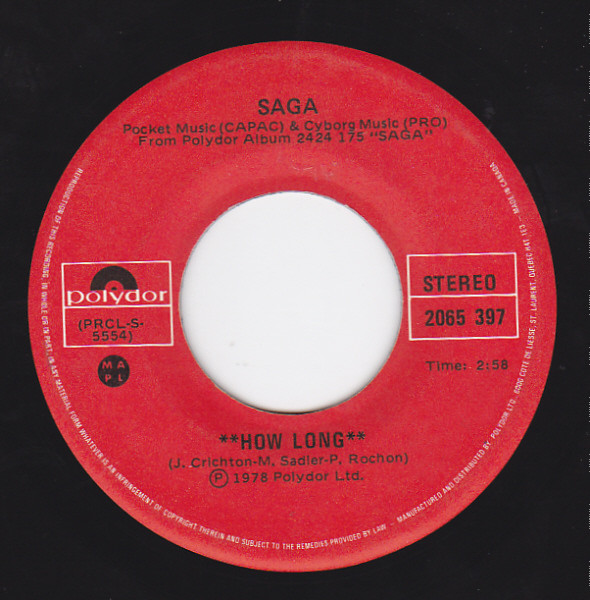 Saga (3) - How Long? 1 Saga (3) - How Long?