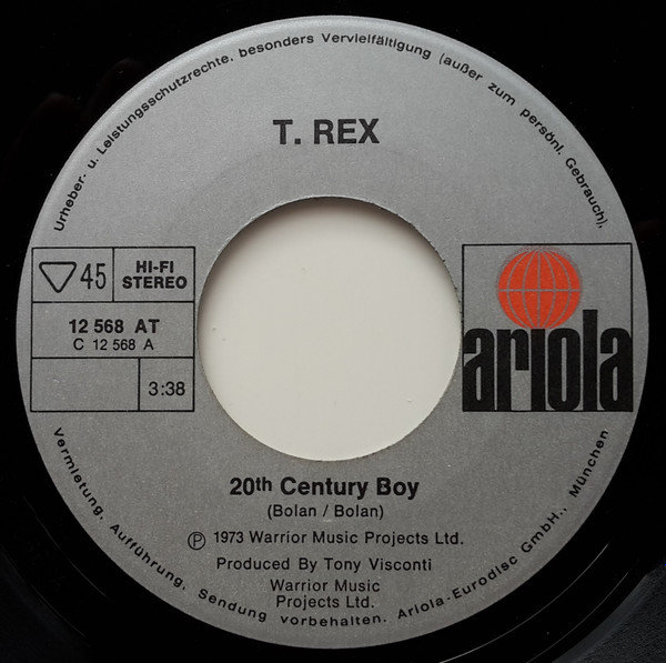 T. Rex - 20th Century Boy / Free Angel 3 T. Rex - 20th Century Boy / Free Angel