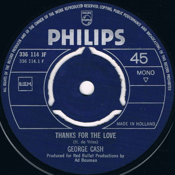 George Cash - Thanks For The Love 3 George Cash - Thanks For The Love