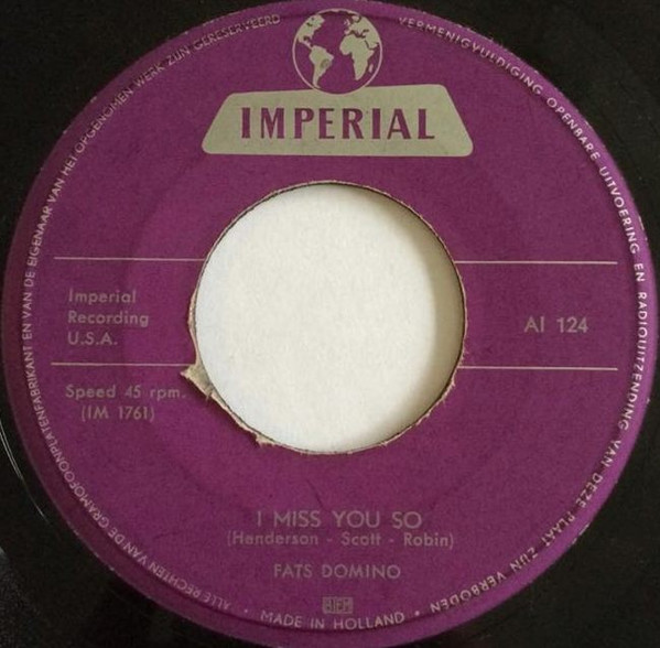 Fats Domino - I Miss You So 1 Fats Domino - I Miss You So