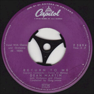 Dean Martin - Return To Me / Forgetting You