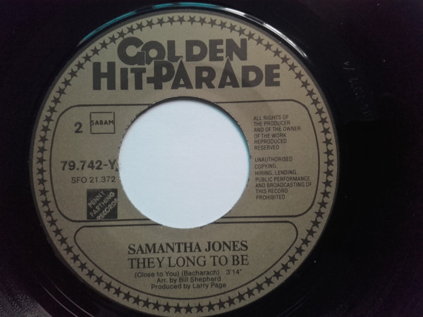 Samantha Jones - My Way / They Long To Be 4 Samantha Jones - My Way / They Long To Be