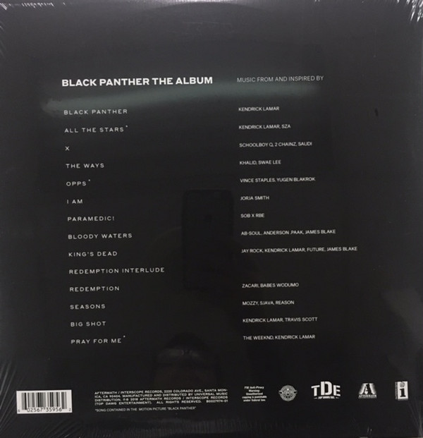 Various - Black Panther The Album (Music From And Inspired By) 2 Various - Black Panther The Album (Music From And Inspired By)