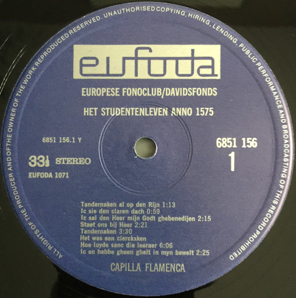 Capilla Flamenca - Het Studentenleven Anno 1570 4 Capilla Flamenca - Het Studentenleven Anno 1570
