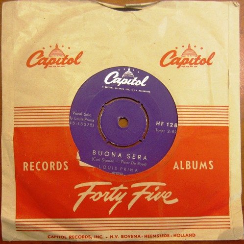 Louis Prima - Oh Marie / Buona Sera 3 Louis Prima - Oh Marie / Buona Sera