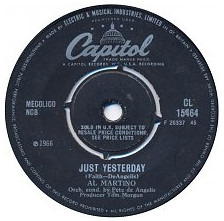 Al Martino - Just Yesterday / By The River Of The Roses