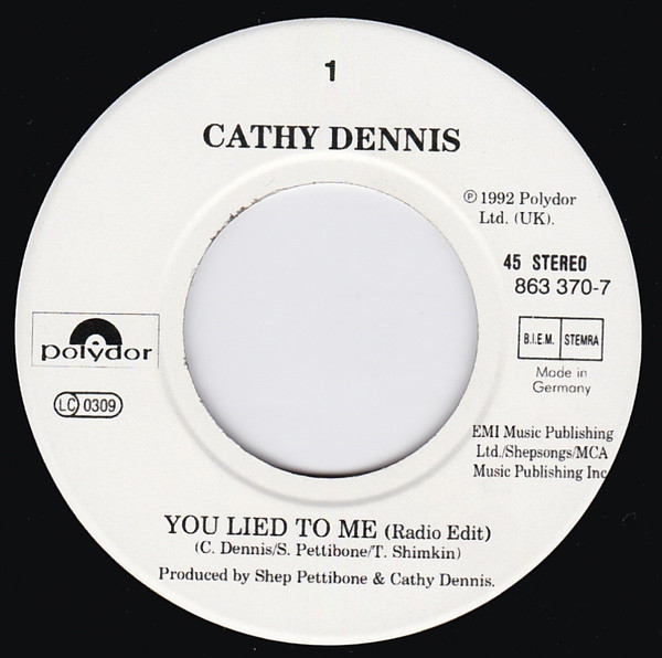 Cathy Dennis - You Lied To Me 3 Cathy Dennis - You Lied To Me