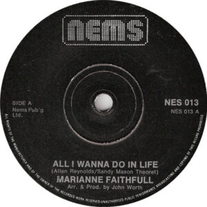 Marianne Faithfull - All I Wanna Do In Life