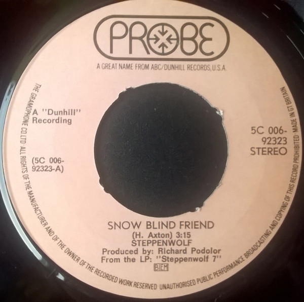 Steppenwolf - Snow Blind Friend 2 Steppenwolf - Snow Blind Friend
