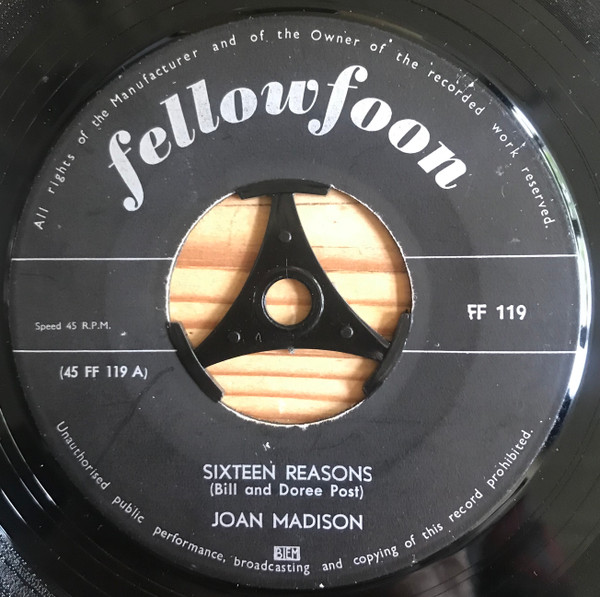 Joan Madison - Sixteen Reasons / Paper Roses 1 Joan Madison - Sixteen Reasons / Paper Roses