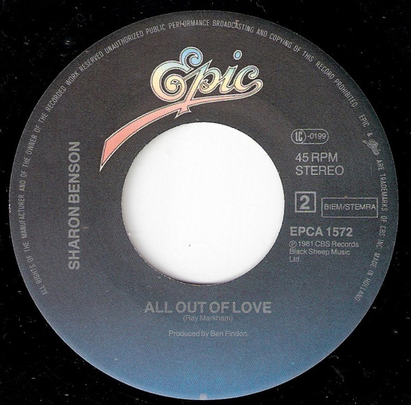 Sharon Benson - Get It Over With / All Out Of Love 4 Sharon Benson - Get It Over With / All Out Of Love