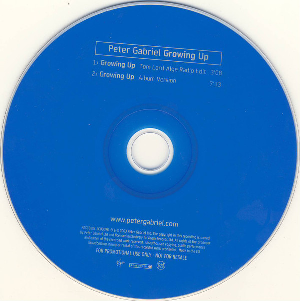 Peter Gabriel - Growing Up 3 Peter Gabriel - Growing Up