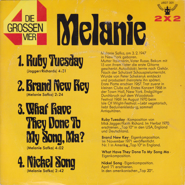 Melanie (2) - Die Grossen Vier Von Melanie 2 Melanie (2) - Die Grossen Vier Von Melanie