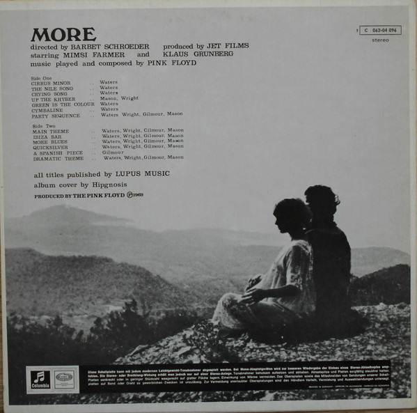 Pink Floyd - Soundtrack From The Film 'More' 2 Pink Floyd - Soundtrack From The Film 'More'