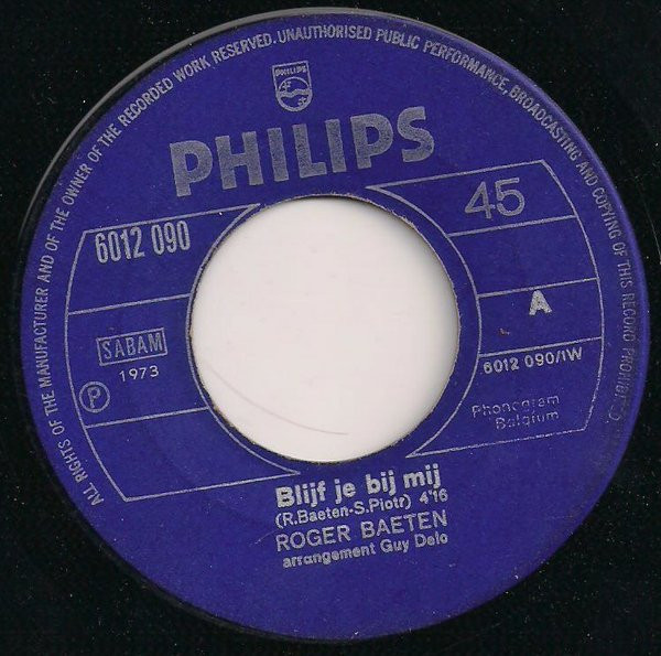 Roger Baeten - Blijf Je Bij Mij 3 Roger Baeten - Blijf Je Bij Mij