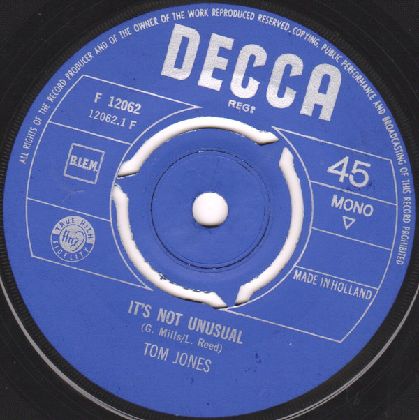 Tom Jones - It's Not Unusual / To Wait For Love 3 Tom Jones - It's Not Unusual / To Wait For Love