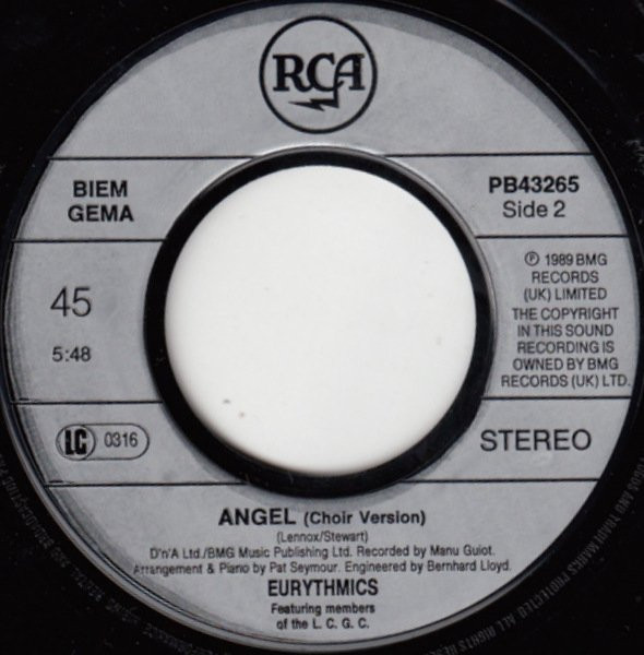 Eurythmics - Angel 4 Eurythmics - Angel