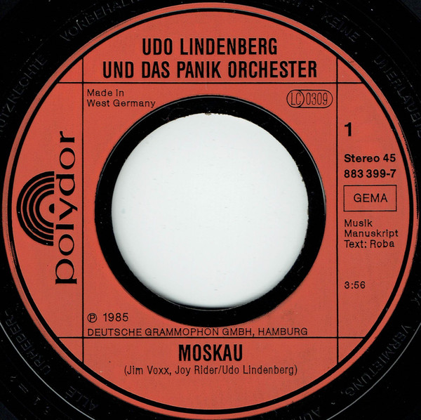 Udo Lindenberg Und Das Panikorchester - Moskau 3 Udo Lindenberg Und Das Panikorchester - Moskau