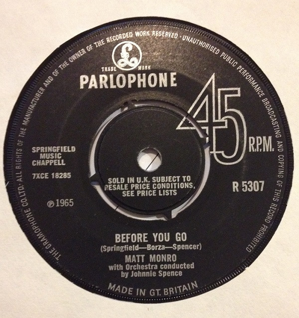 Matt Monro - Before You Go 1 Matt Monro - Before You Go