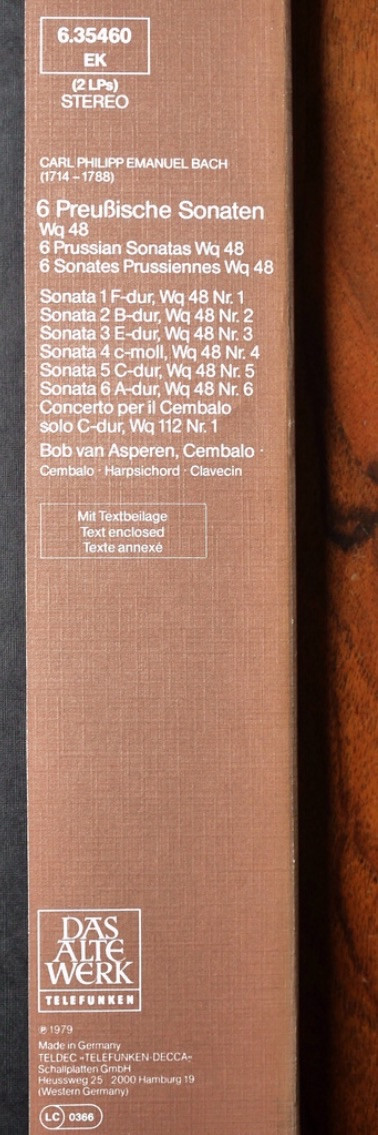 Carl Philipp Emanuel Bach - 6 Preußische Sonaten (Concerto Per Il Cembalo Solo) 2 Carl Philipp Emanuel Bach - 6 Preußische Sonaten (Concerto Per Il Cembalo Solo)