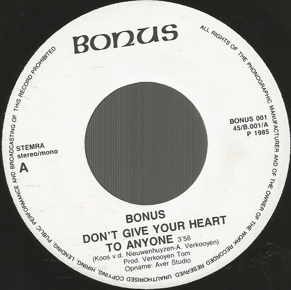 Bonus (17) - Don't Give Your Heart To Anyone 3 Bonus (17) - Don't Give Your Heart To Anyone