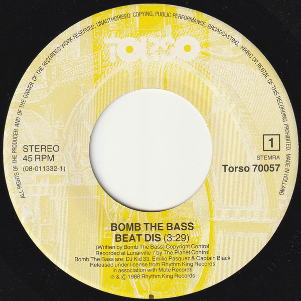 Bomb The Bass - Beat Dis 3 Bomb The Bass - Beat Dis