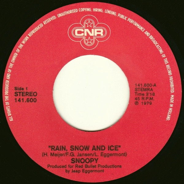 Snoopy (3) - Rain, Snow And Ice 3 Snoopy (3) - Rain, Snow And Ice