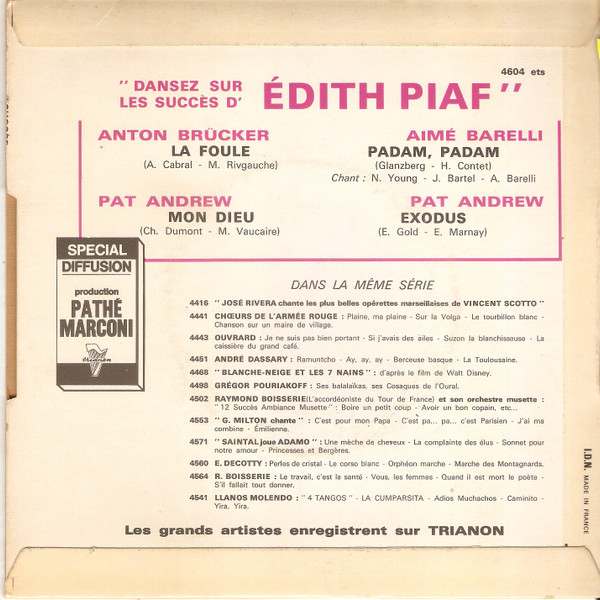 Various - 4 Succès D'Edith Piaf 2 Various - 4 Succès D'Edith Piaf