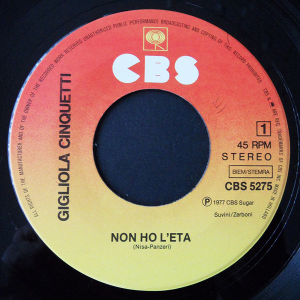 Gigliola Cinquetti - Non Ho L'eta 3 Gigliola Cinquetti - Non Ho L'eta