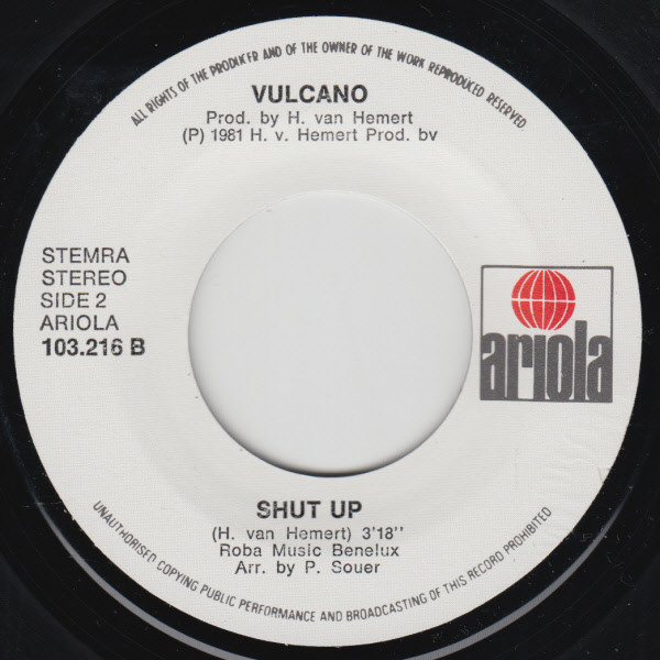 Vulcano (2) - Shut Up And Boogie 3 Vulcano (2) - Shut Up And Boogie