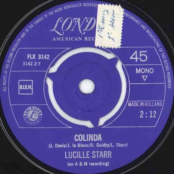 Lucille Starr - Crazy Arms / Colinda 4 Lucille Starr - Crazy Arms / Colinda