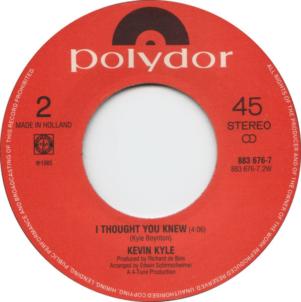 Kyle Boynton - Let's Get Away From Here / I Thought You Knew 4 Kyle Boynton - Let's Get Away From Here / I Thought You Knew